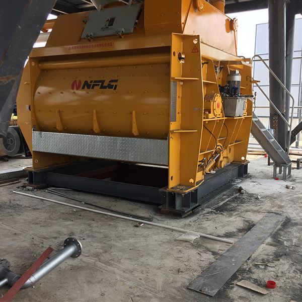 Twin Shaft Mixer Batching Plant factory