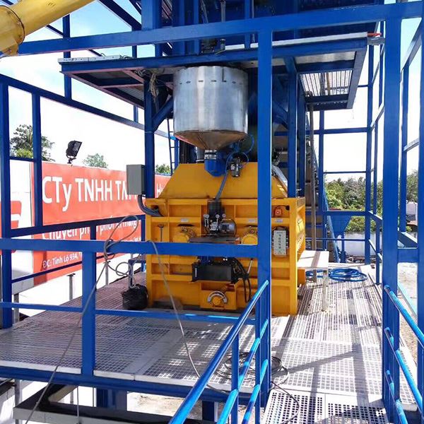 china Twin Shaft Mixer Batching Plant