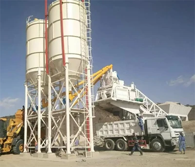 YHZS120 Mobile Concrete Mixing Plant Exported To Brazil